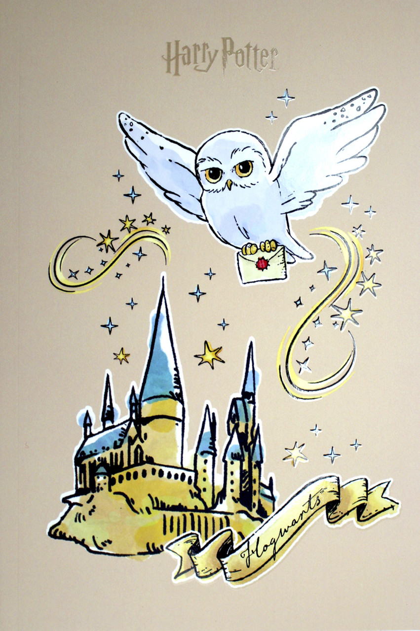 Блокнот А5 64 аркушів без лінії м'яка обкладинка Harry Potter термобіндер HP25-193 Kite