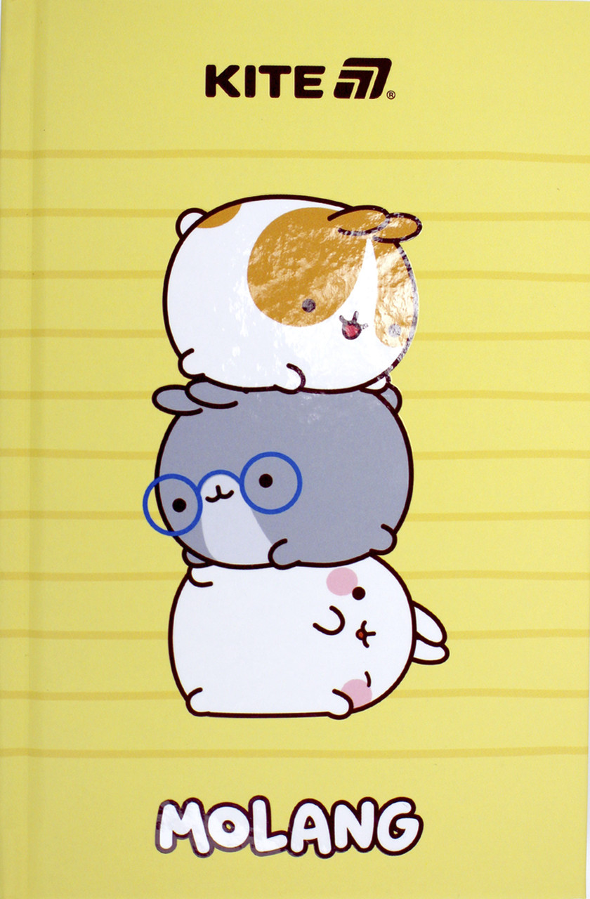 Блокнот А6 80 аркушів  клітинка тверда обкладинка "Molang" ML25-199 Kite