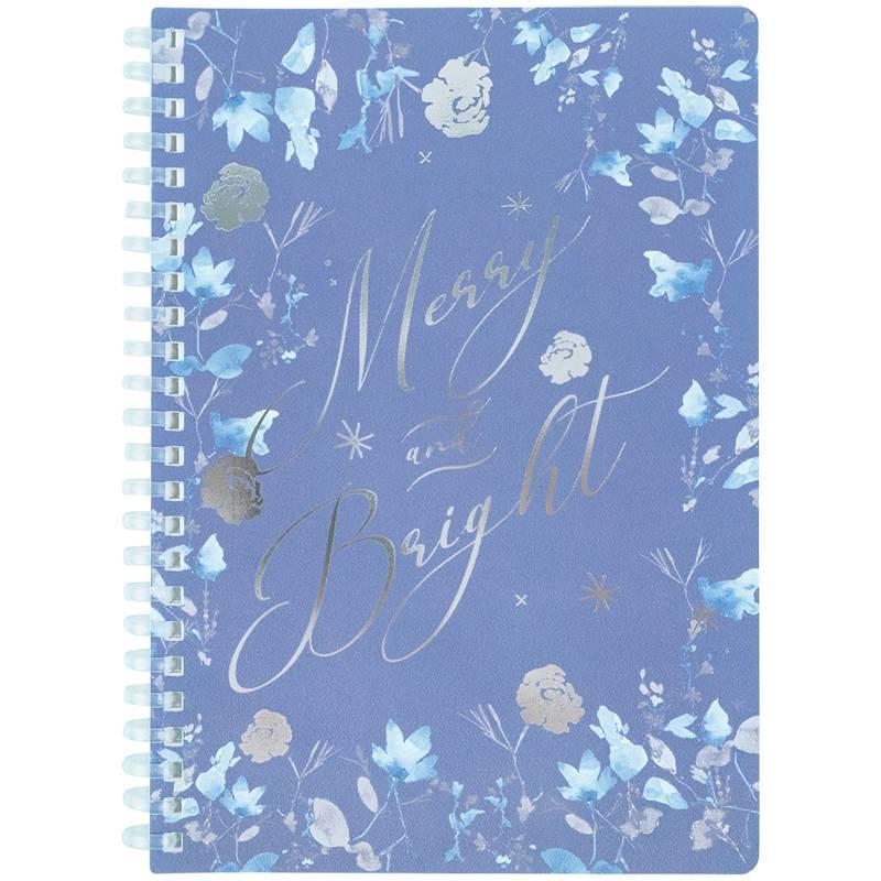 Блокнот на пружина А5 80 аркушів  клітинка пластикова обкладинка "Flower Sym 3" 8033-7-A Axent