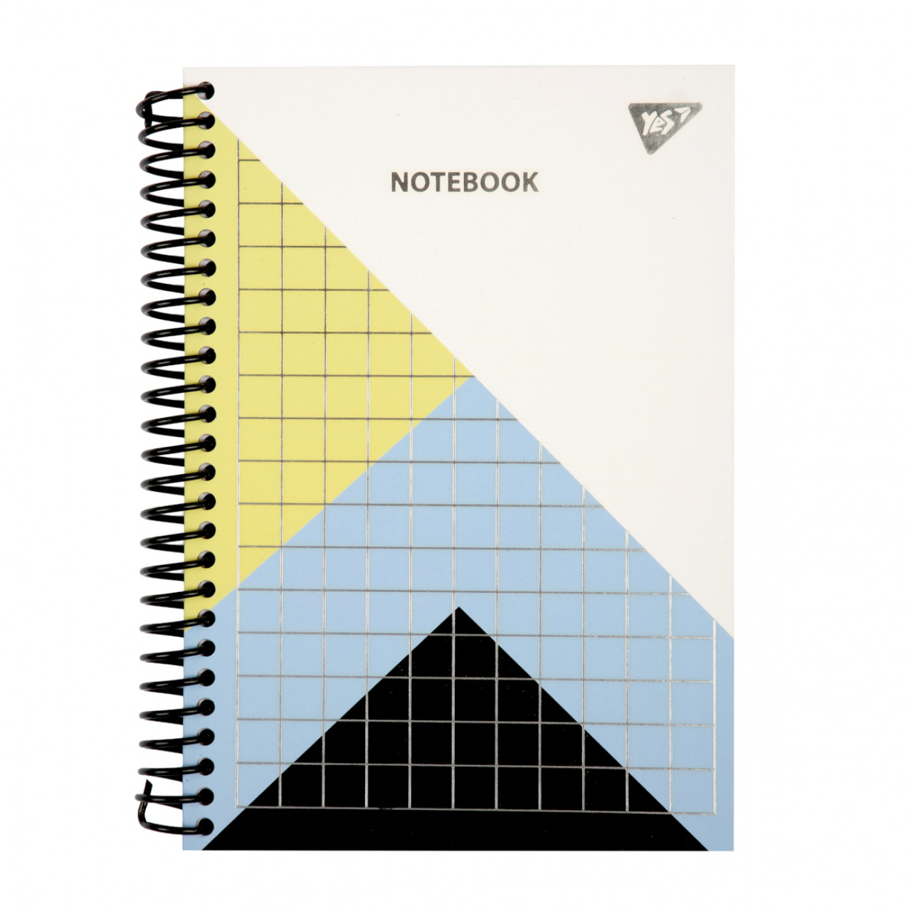 Блокнот пружина A5 96 аркушів клітинка Geometry 7БЦ 152021 YES