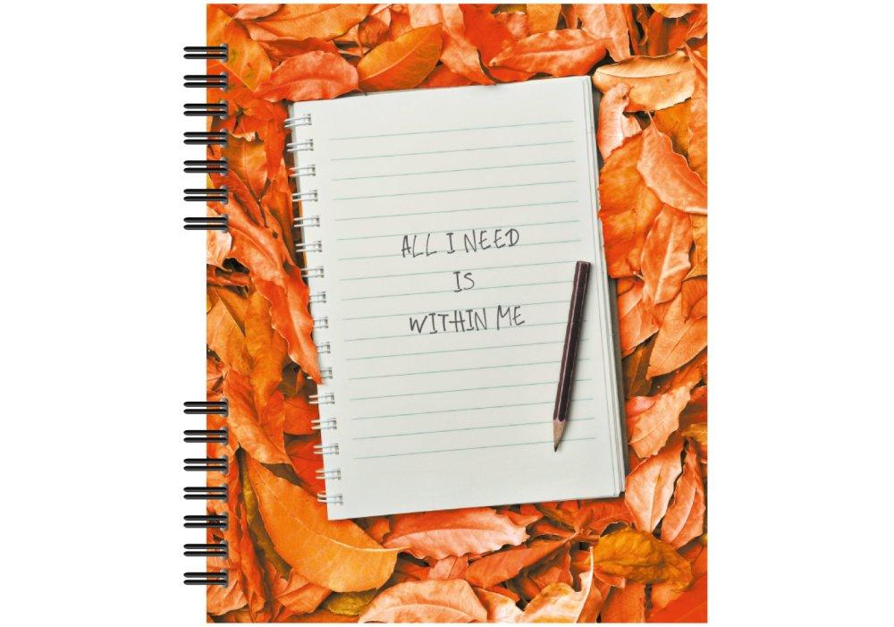 Блокнот пружина В5 60 аркушів  клітинка пластик O25923 Optima