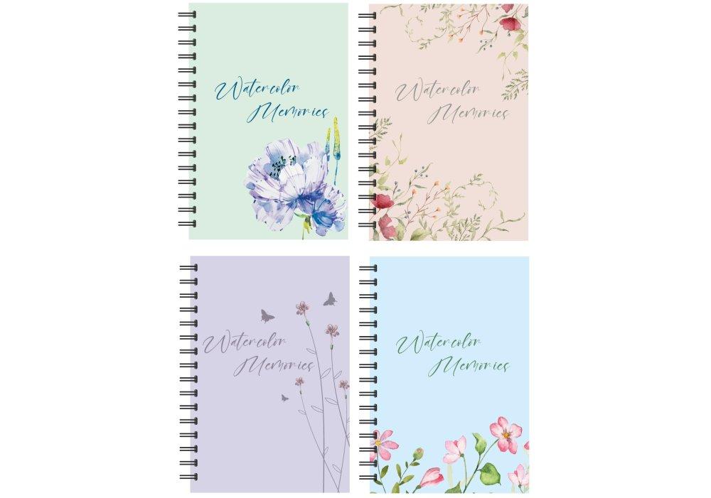 Блокнот пружина В5 60 аркушів  клітинка пластик O25930 Optima (топ-3)