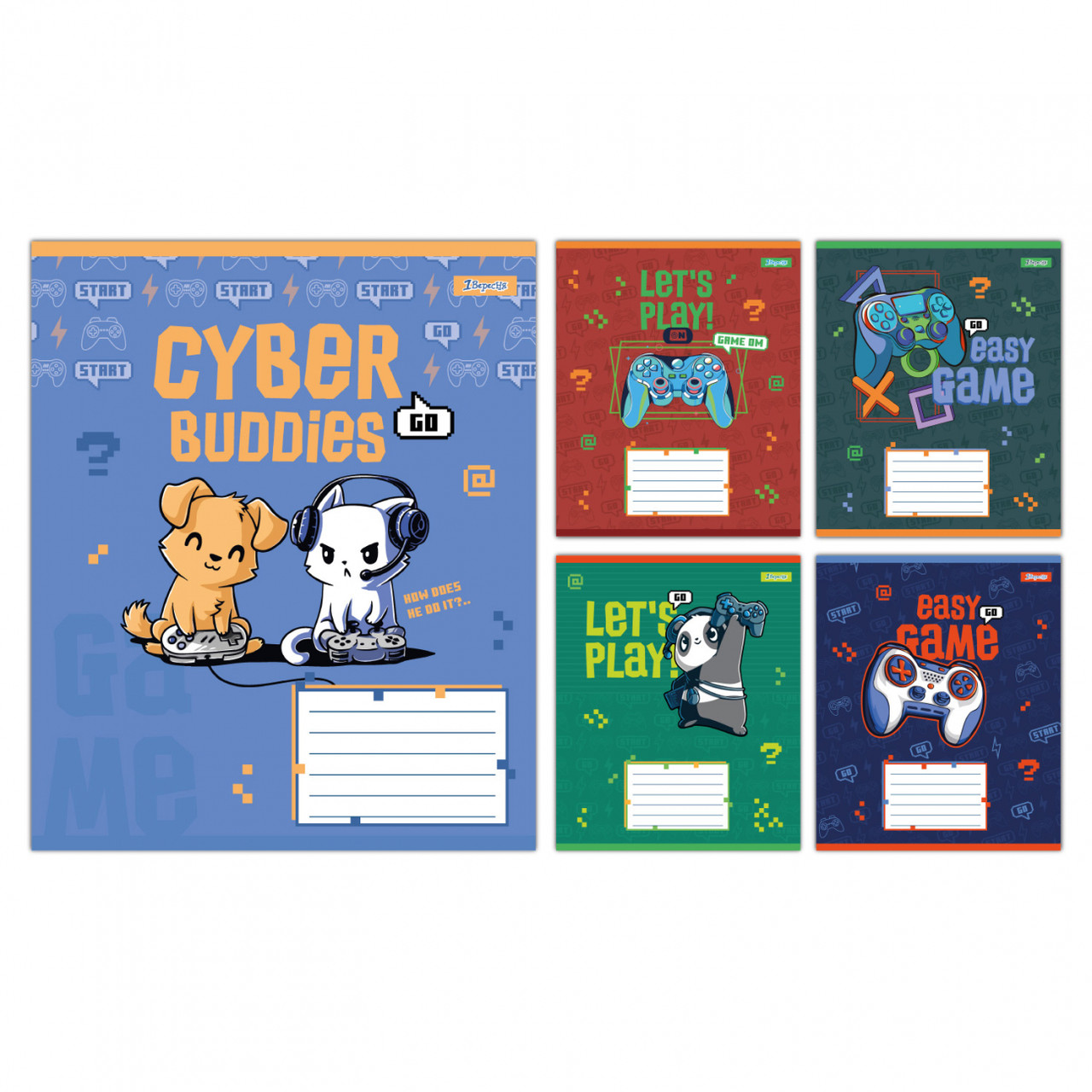 Зошит 12 аркушів лінія  1В Let's Play 768190