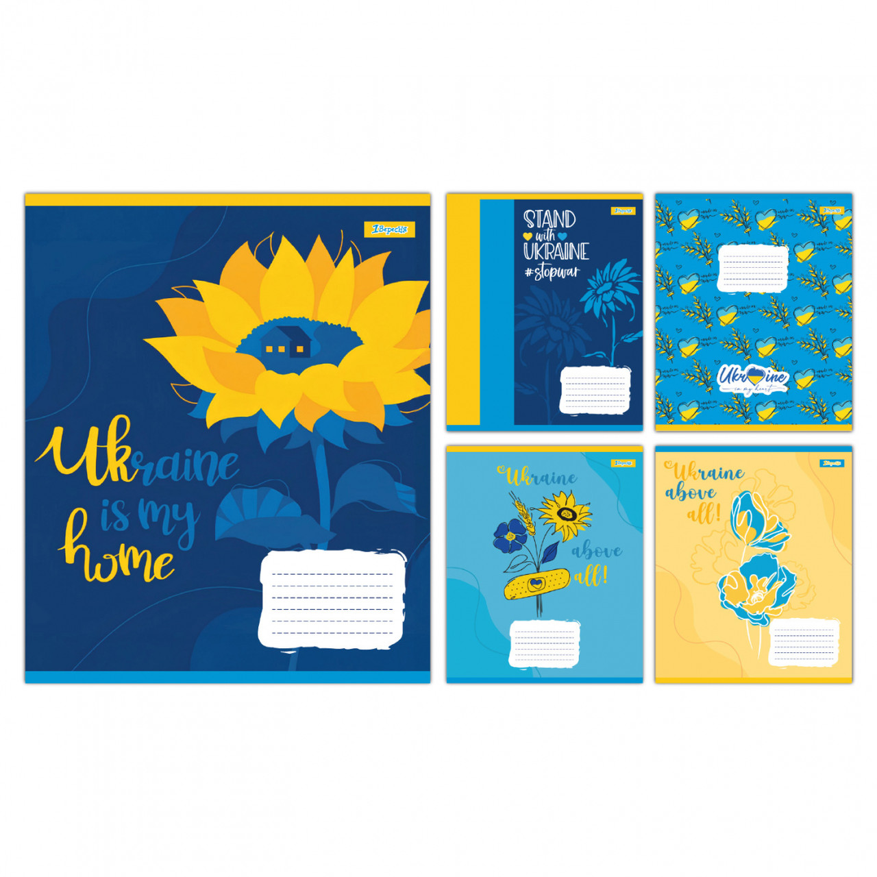 Зошит 12 аркушів коса лінія  1В Ukraine above all 768223 (топ-3)