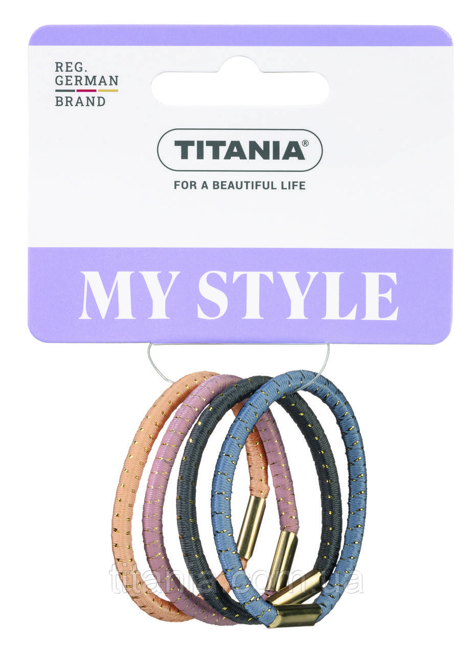 Набір гумок для волосся 4 шт. TITANIA art.8015, фото 1