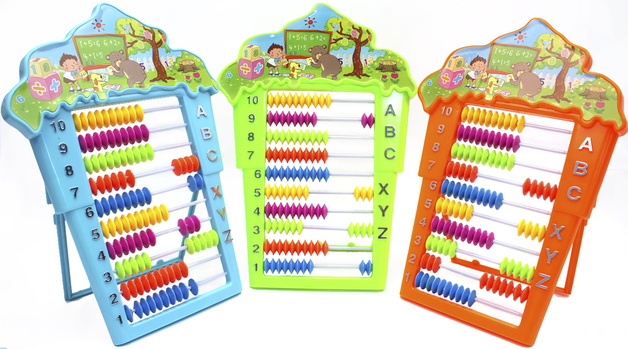 Рахівниця навчальна, пластикова, на підставці 10 рядів 15х25см 92411380439 (топ-2)