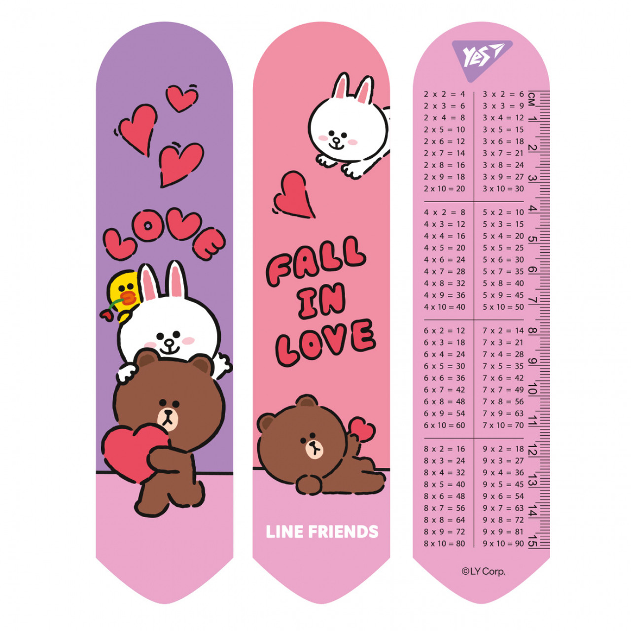 Закладка " YES" 708134 "Line Friends love" 2D
