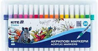 Акрилові маркери 36 кольорів набір Kite Creative K-1158