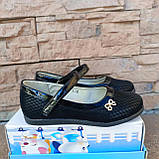 Туфлі для дівчинки бантик зі страз OGOGO ДШ, фото 2