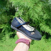 Туфлі для дівчинки бантик зі страз OGOGO ДШ