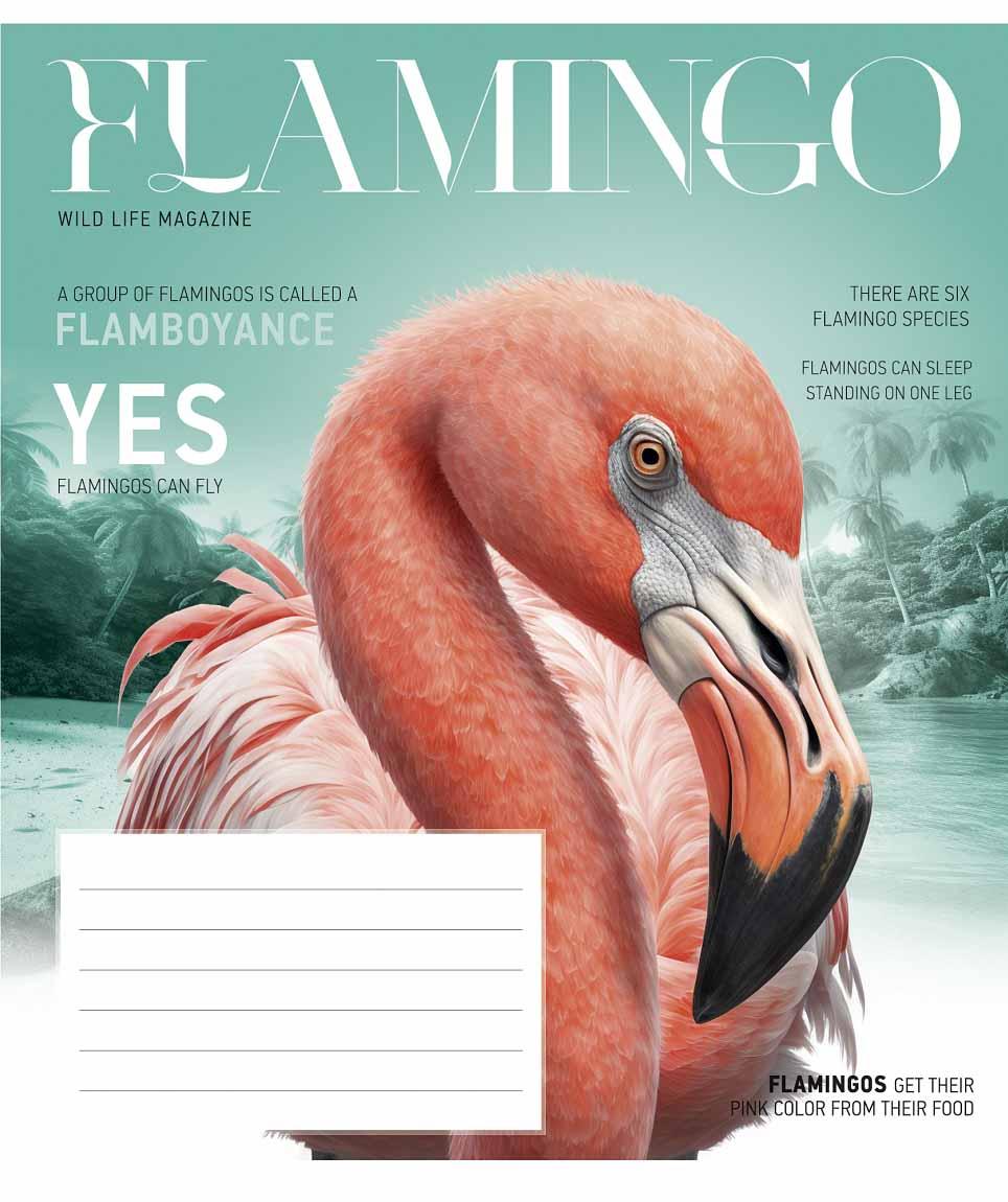 Зошит 12 аркушів клітинка Star "Fauna magazine" ВД-лак 012-3428K, фото 1