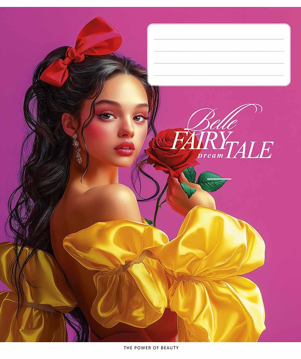 Зошит 48 аркушів клітинка Школярик "Fairytale" дівч. ВД-лак 048-3542K, фото 1
