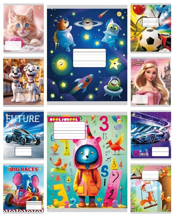 Зошит 12 аркушів клітинка ТВ "Мікс" АТ11112