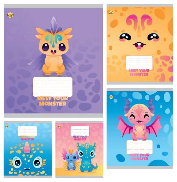 Зошит 12 аркушів лінія  ТВ "Meet your monster" ТА52109