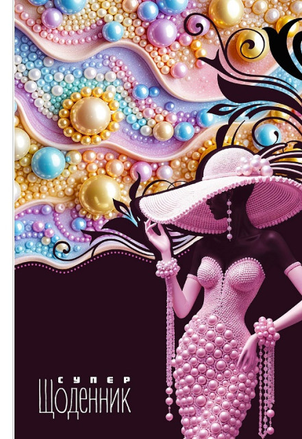 Щоденник шкільний В5 25053 40 аркушів матова ламінація глітер 7БЦ тверда обкладинка Мандарин