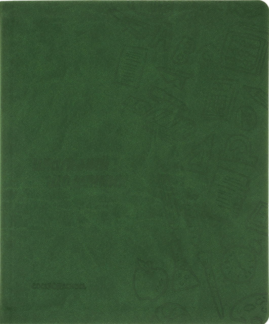 Щоденник шкільний шкірзам B5 "CoolForSchool" CF29935-04 з тисненням 48 аркушів, зелений