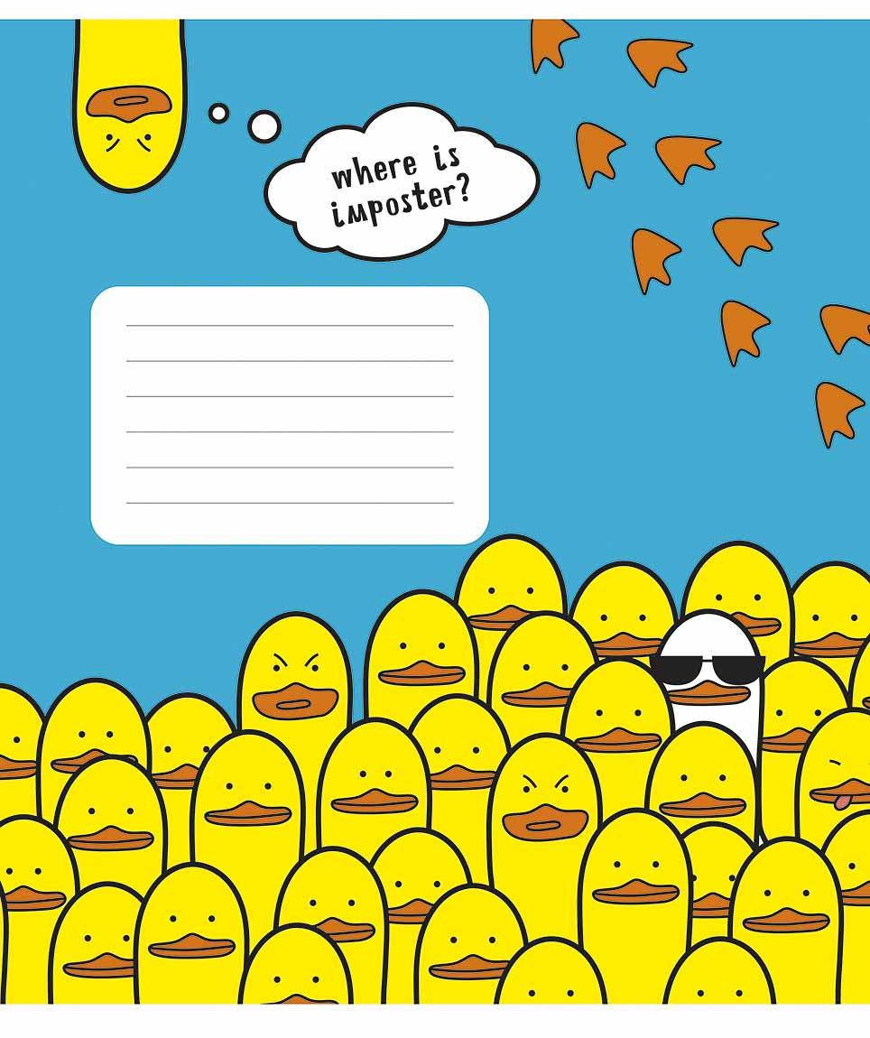 Зошит 12 аркушів лінія   Школярик "Animal's memes" 012-3567L