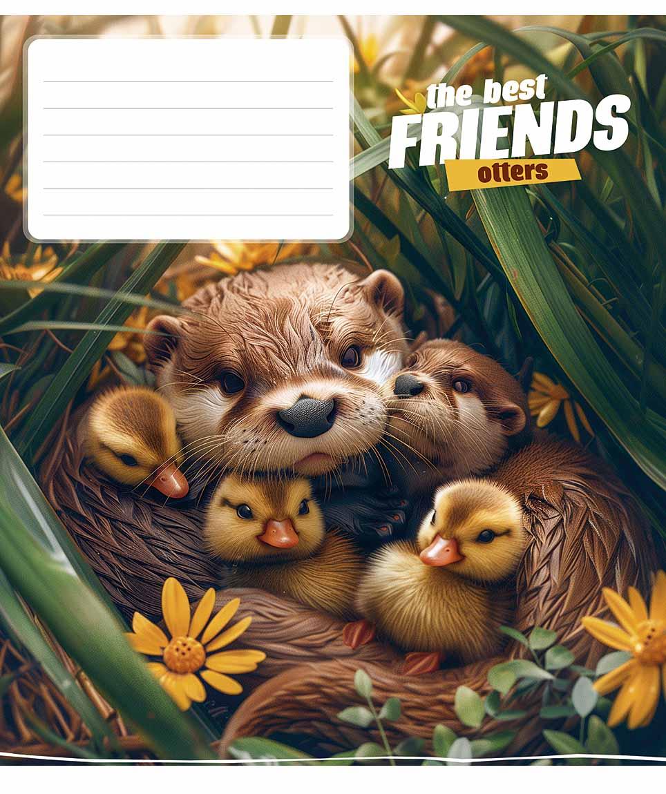 Зошит 12 аркушів коса лінія Школярик "" ВД-лак 012-3434C, фото 1