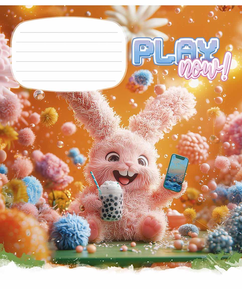 Зошит 12 аркушів коса лінія   Школярик "Play now (нейт)" ВД-лак 012-3556C