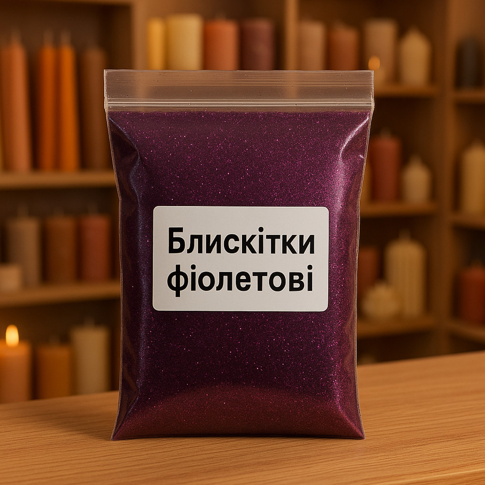 Гліттер Проміс-Плюс. Блискітки фіолетового кольору, 20 г, фото 1