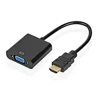 Адаптер Atcom HDMI - VGA (M/F), 0.1 м, Black (9220)
