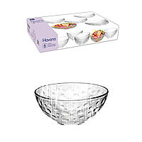 Helios 5070 набір скляних салатників "Havana" 6шт 125 мм 370 мл