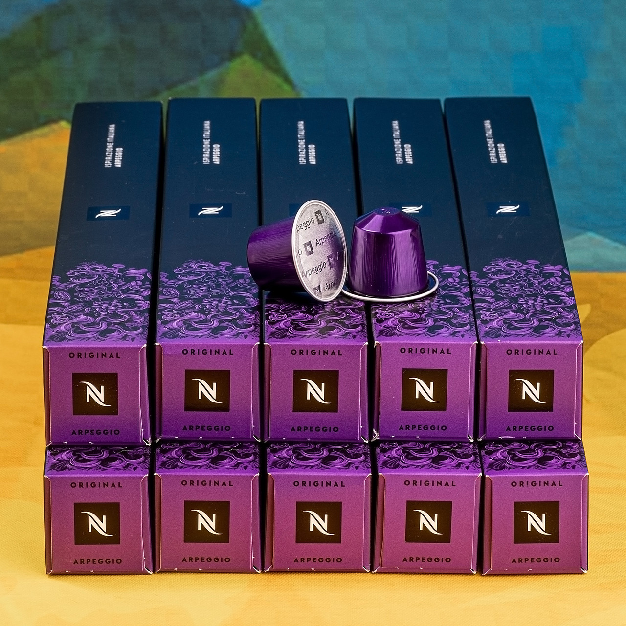 Набір 10 тубів кави в капсулах ARPEGGIO (ноти підсмаженого какао і солоду) Nespresso, Швейцарія (100 капсул), фото 1