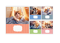 Тетрадь школьная ученическая на 18 листов в клетку 1 Вересня Pets Friends Тетради школьные для младшей школы