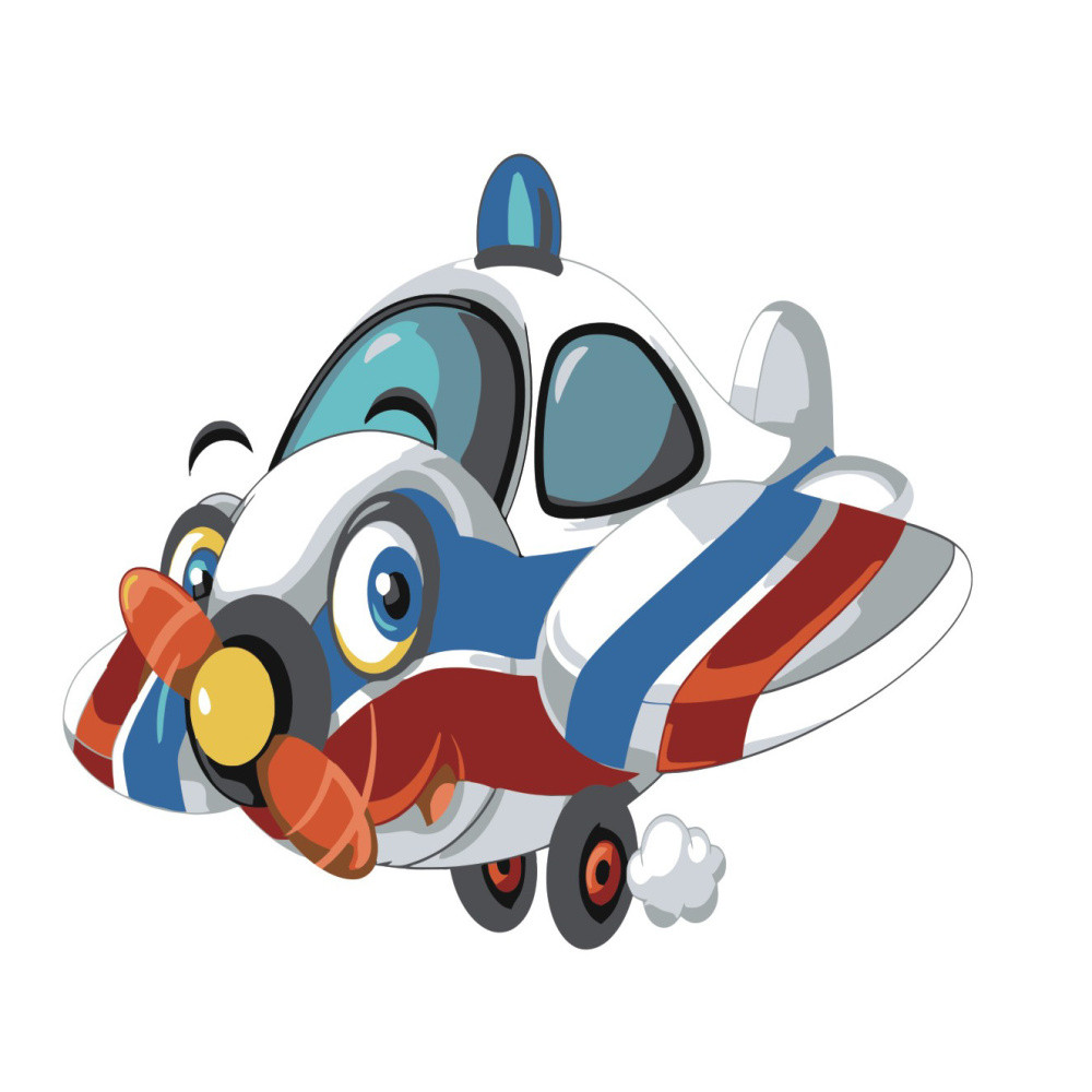 Картини по номерах "Поліцейський літак" 30х30см ES096 Strateg