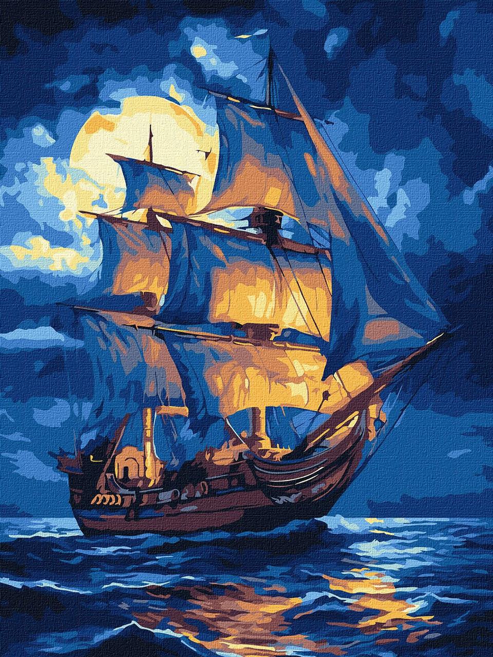 Картини по номерах акрил "Легенда хвиль" 30х40см KHO6372 Ідейка