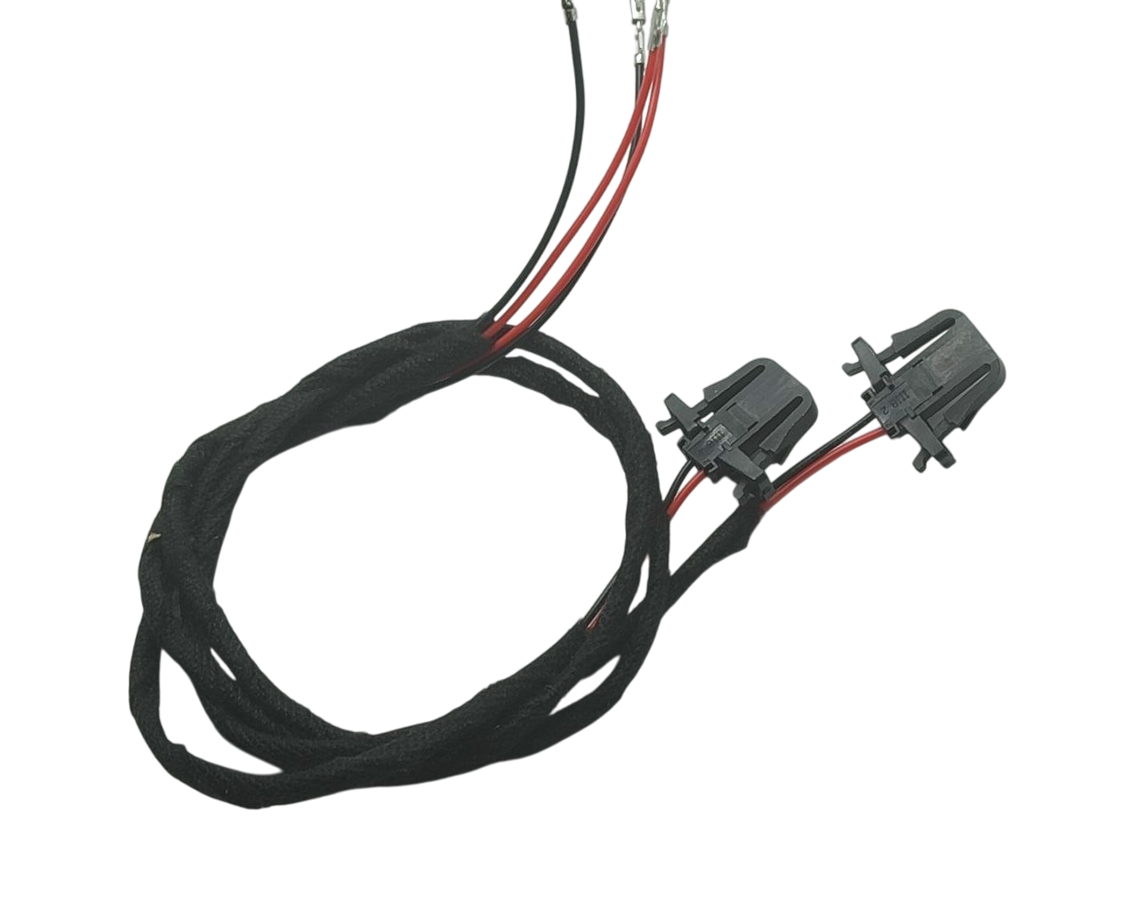 Провід з фішками |роз'єм| для підсвітки дверей VW / Skoda (2 шт. + стрічка, передні двері), фото 1