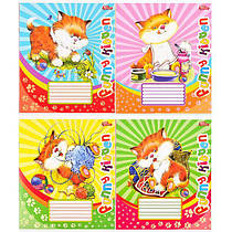 Зошит шкільний 12 аркушів клітинка "Забавне кошеня" 2783