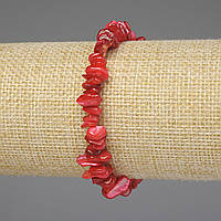 Браслет Перламутр тонований на резинці крихта 7(+-)мм L- 18см купити біжутерію дешево оптом в інтернеті