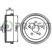 Гальмівний барабан Profit 5020-0085