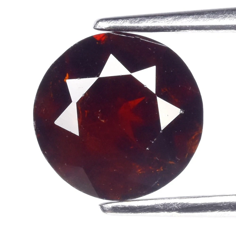 2.18 карат. Природний спесартин гранат круг