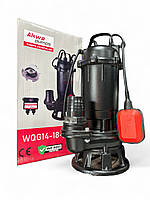 Насос фекальний з ріжучим механізмом Akwa Pump WQG 14-18 2.5 кВт Польша гарантія 3 роки