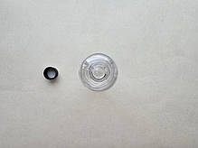 150 мл 20/410 Круглий ПЕТ прозорий флакон з чорною ребристою кришкою, пляшка пластикова, пластмасова, фото 4