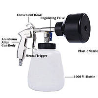 Піногенератор 1 л з металевим пістолетом для апарата високого тиску професійний для миття авто, густа піна