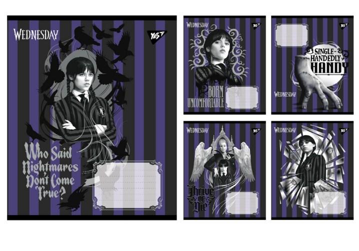 Зошит 18 аркушів клітинка YES Wednesday: Таємничі уроки 768267 (топ-3)