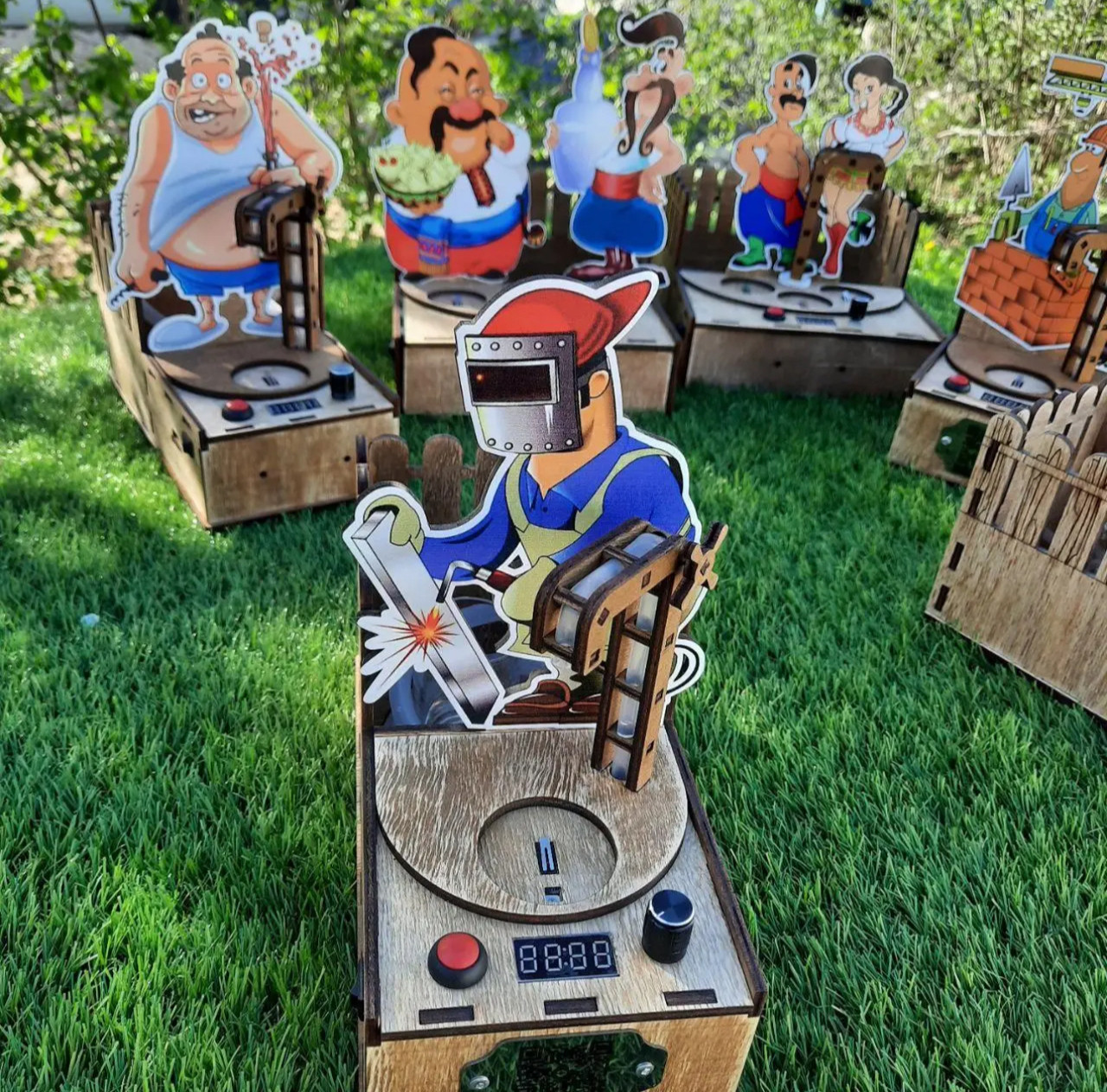 Автоматичний наливатор під 1 чарку «Професії» | Алконаливатор з дозатором та акумулятором, фото 1