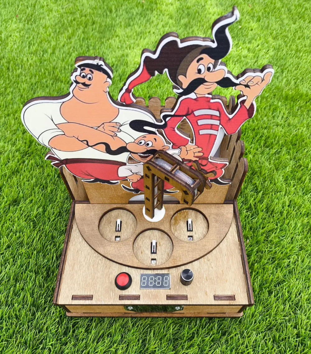 Автоматичний наливатор під 3 чарки «Третій не лишній» | Алконаливатор з дозатором та акумулятором, фото 1