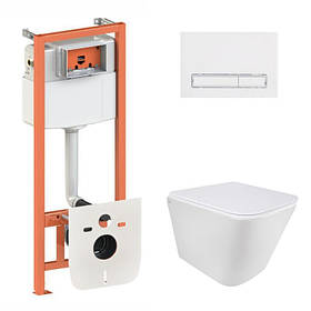 Готове рішення Qtap для ванної кімнати: підвісний унітаз Tern Ultra Quiet  490x365x325 + комплект інсталяції