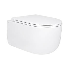 Унітаз підвісний Qtap Taurus безободковий з сидінням Soft-close QT2433084EUQW