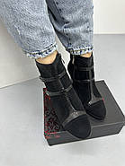 Ботильони жіночі Battine B470 замшевые на каблуке 37, фото 3