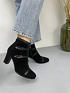 Ботильони жіночі Battine B470 замшевые на каблуке 37, фото 5