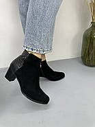 Ботильони жіночі Battine B475 шкіряні на середньому каблуці 37, фото 5