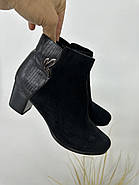 Ботильони жіночі Battine B475 шкіряні на середньому каблуці 37, фото 6