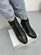 Ботильони жіночі Battine B482 шкіряні на середній каблуці 37, фото 3