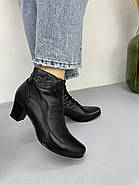 Ботильони жіночі Battine B482 шкіряні на середній каблуці 37, фото 5