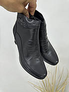 Ботильони жіночі Battine B482 шкіряні на середній каблуці 37, фото 8